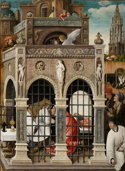 Cena da vida de São Roque, 1517. de Everaert Orley