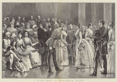 Uma bola do estado no Palácio de Buckingham de Everard Hopkins