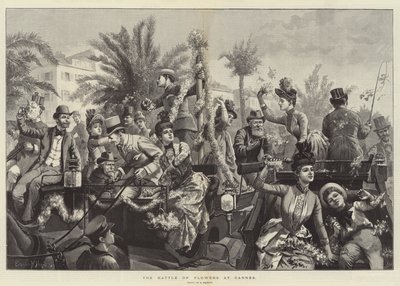 A Batalha das Flores em Cannes de Everard Hopkins