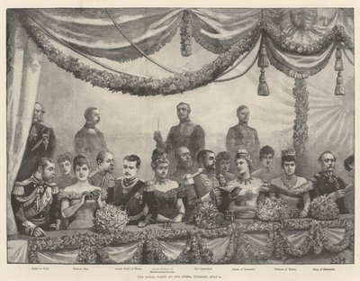 A festa real na ópera, terça-feira, 4 de julho de Everard Hopkins