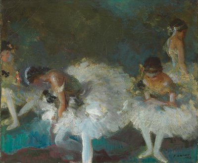 Dançarinos nos bastidores de Everett Shinn