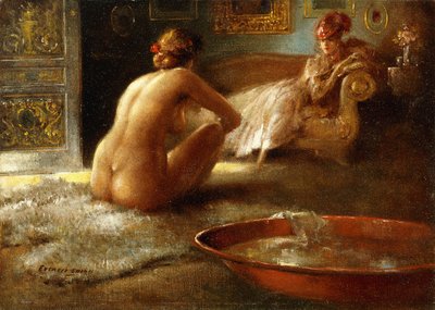 O Voyeur e a sua Banhista de Everett Shinn
