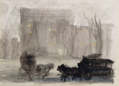 Vista de Nova Iorque - Washington Square de Everett Shinn