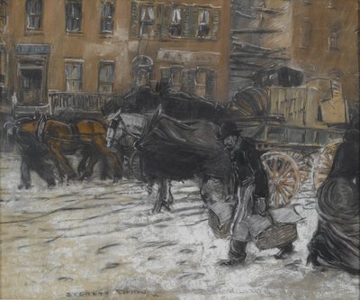 inverno na 21st Street, Nova Iorque de Everett Shinn
