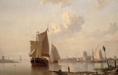 Barcos no porto de Everhardus Koster