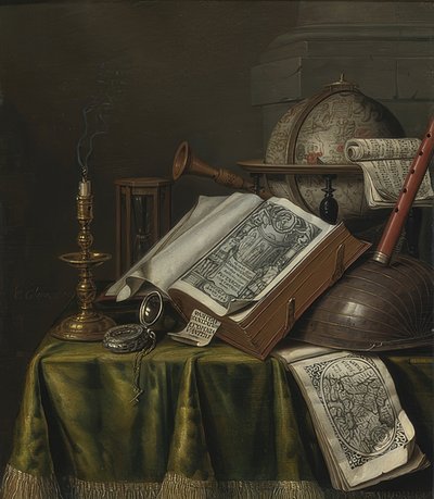 Vanitas ainda vida de Evert Collier