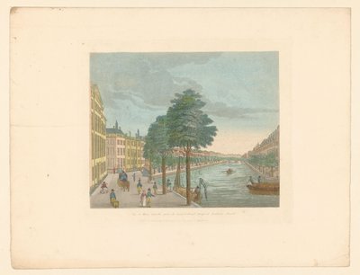 Vista da Herengracht perto de Spiegelstraat em Amesterdão
Vue du Heere-Gracht, prise du Spiegel-Straat jusqu