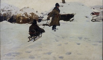 Inverno, 1902 de Evgeni Ivanovich Stolitsa