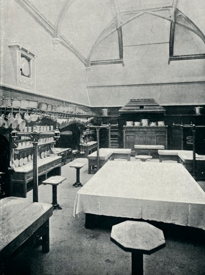 A cozinha real no Castelo de Windsor, c1899, 1901 de Eyre and Spottiswoode