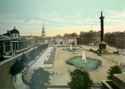 Trafalgar Square, c1900s. de Eyre and Spottiswoode