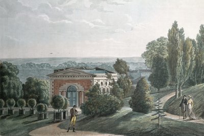 A estufa no Jardin des Plantes, Paris (aquatint) de F.G. Wexelberg
