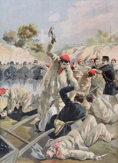 Uma Revolta dos Anarquistas Franceses na Guiana, ilustração do 