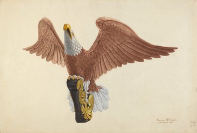 Figura de proa da águia de F.W. Powell