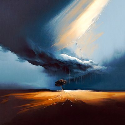 Pintura abstrata de paisagem a óleo, estilo John Singleton, Arte digital para impressão de F. Abderrahim