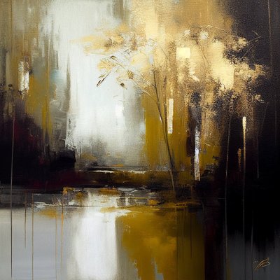 Pintura abstrata textura de foco, impressões de arte de parede de F. Abderrahim