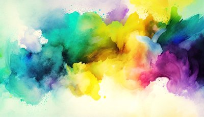 Aguarela abstrata, pintura de fundo colorida, impressões artísticas de F. Abderrahim