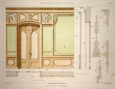Porta e rodapé, ilustração da 