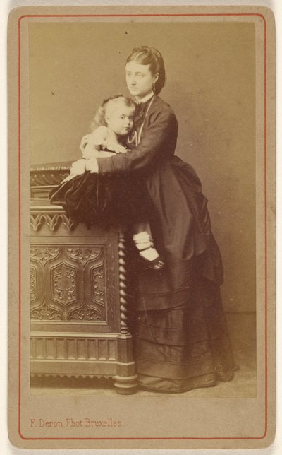 A Sra. Bucheron e a sua filha. de F. Deron