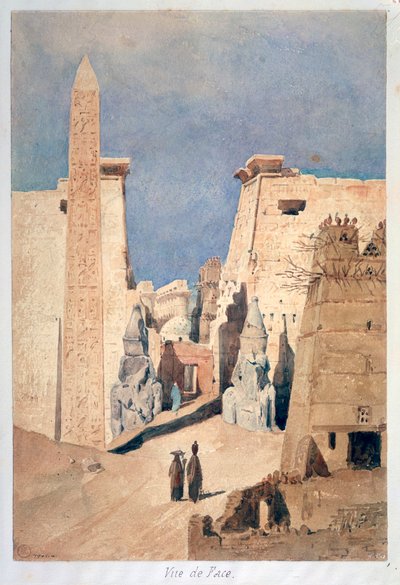 Louxor, de frente, século XIX de F. H. Naudin