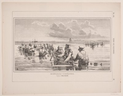 Pescadores no Limfjord de F. Hendriksen