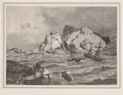 Porto de emergência na costa norueguesa de F. Hendriksen