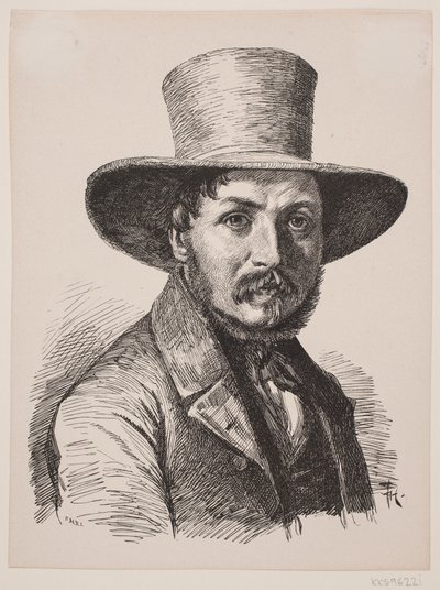 Retrato de Christen Kobke de F. Hendriksen