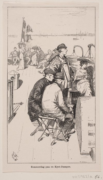 Dia de verão em um navio costeiro de F. Hendriksen