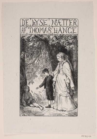 Página de título para Th. Longa "As Noites Brilhantes" de F. Hendriksen