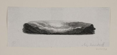 A vinheta. Montanhas nevadas de F. Hendriksen