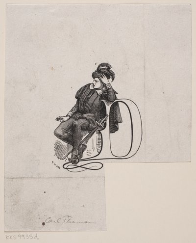 Vinheta para a tese de Edvard Brande sobre Frederik Høedt de F. Hendriksen