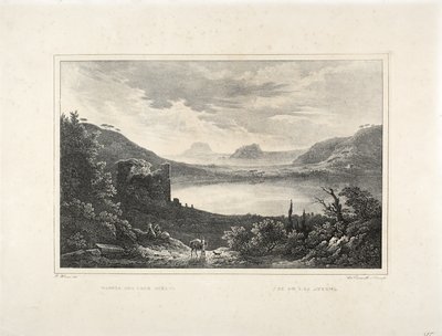 Vista, de, lago, Averno de F. Homer