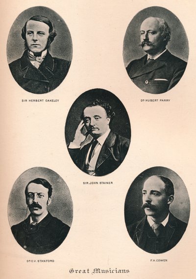Grandes Músicos - Placa XI, c1880, 1895 de F. Jenkins Heliog