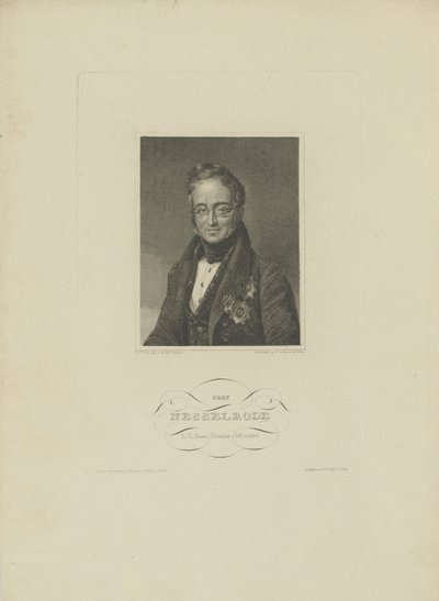 Retrato do Conde Karl Robert Nesselrode 1780-1862, 1832. de F. L. Lehmann