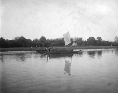 Rio Hooghly, Alipore, Índia, 1905-1906 de F. L. Peters