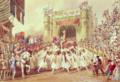 &39;The Shower of Gold&39;, cena da produção de Charles Kean de Henry V, Princess Theatre, 1859 de F. Lloyds