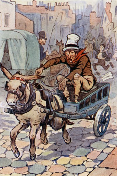 Ilustração para David Copperfield (cor litho) de F. M. B. Blaikie