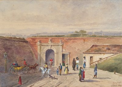 O Portão do Velho Castelo em Viena de F. Seis