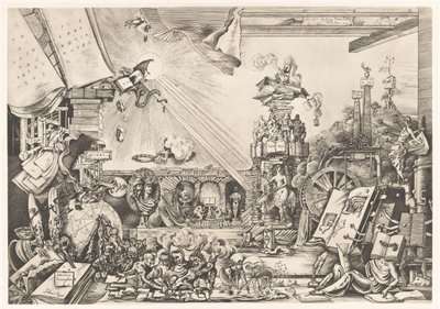 Desempenho surrealista Librorum Triumphus (título no objeto) de Fabius von Gugel (signed by artist)