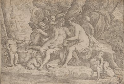 Marte e Vênus, 1635-49. de Fabrizio Chiari