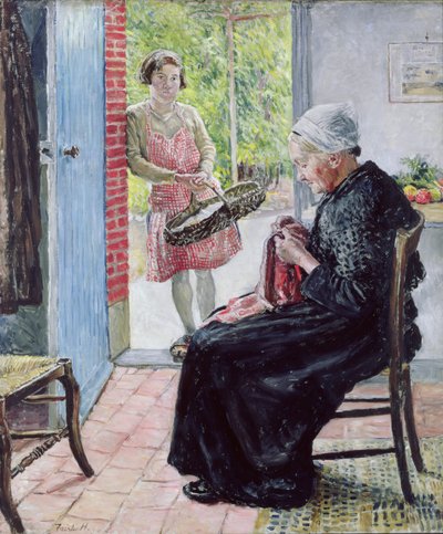 Na cabana de palha, 1921 de Fairlie Harmar