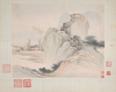 Paisagens pintadas para Yuweng, datadas de 1673. de Fan Qi