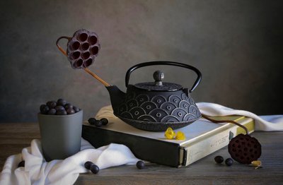 Bule zen e bagas de Fangping Zhou