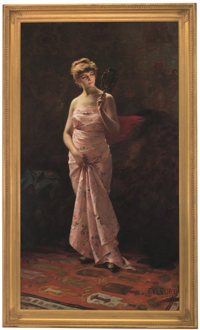 Um reflexo perfeito (óleo sobre tela) de Fanny Laurent Fleury