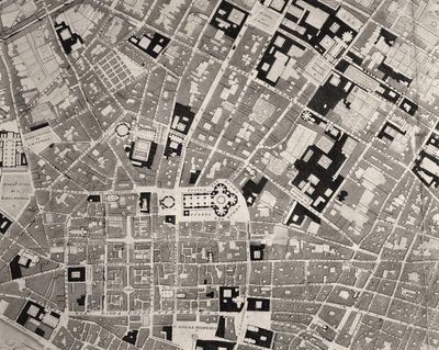 Mapa, de, florença, detalhe, 1843, e, 1866, detalhe gravura, de, 100310 de Fantozzi