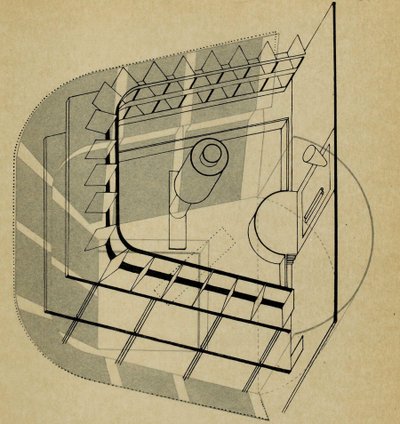 Teatro U Do palco da Bauhaus O palco da Bauhaus, 1925. de Farkas Molnar