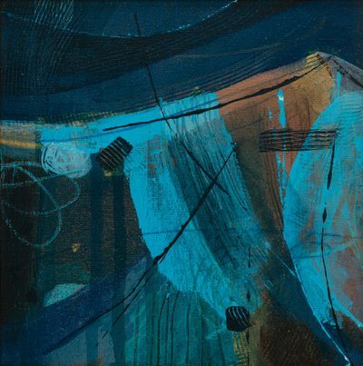 Up and Down and All Around, 2019 (acrílico sobre tela) de Faye Bridgwater