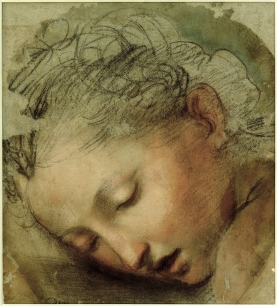 Cabeça de mulher, 1568 de Federico Barocci
