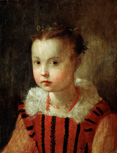 Retrato de uma menina, século XVI ou início do século XVII de Federico Barocci