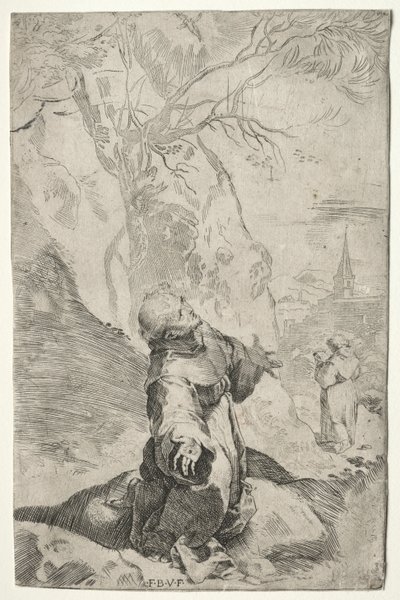São Francisco recebendo os estigmas. de Federico Barocci