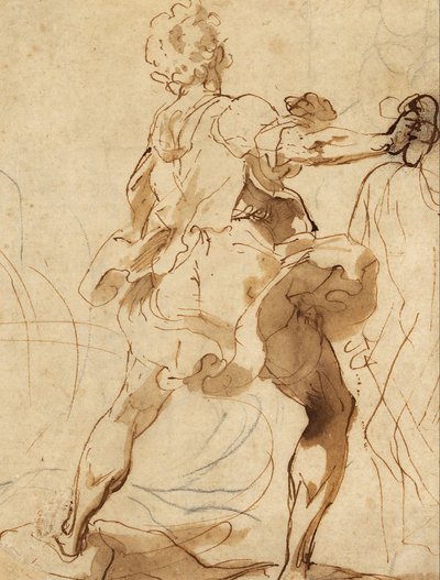 Atirador de pedras para o martírio de São Vitalis de Federico Barocci